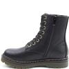HEAVENLY FEET WOMENS ZIP LACE ANKLE BOOT - BLACK